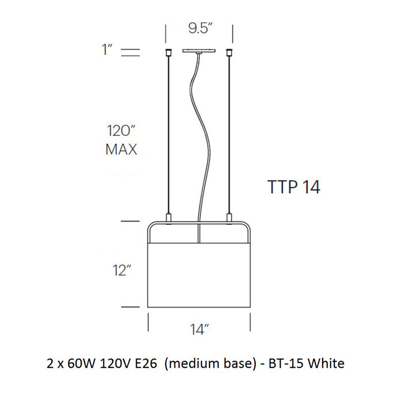 Tube Top Pendant Light