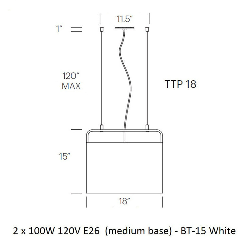 Tube Top Pendant Light