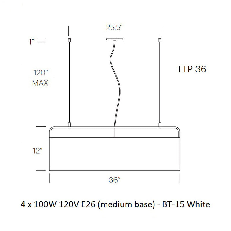 Tube Top Pendant Light