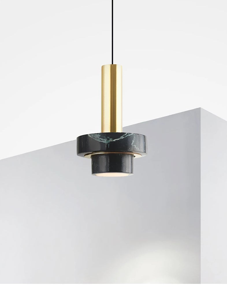 Lagri I Marble Brass Pendant Light