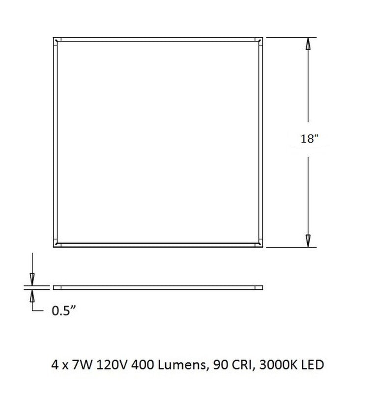 Z-Bar Square Pendant Light
