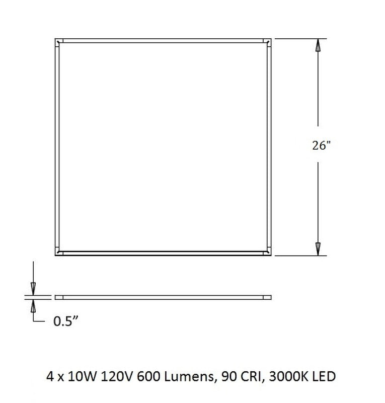 Z-Bar Square Pendant Light