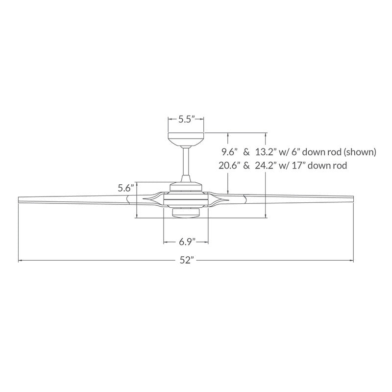 Torsion 52 Inch Ceiling Fan