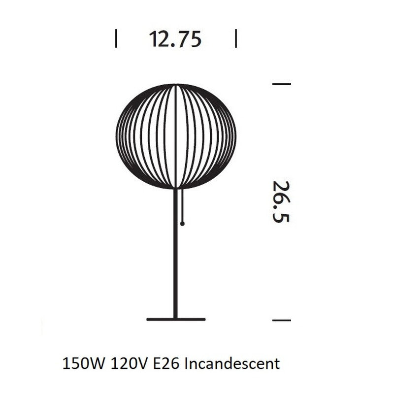 Nelson Ball Lotus Table Lamp