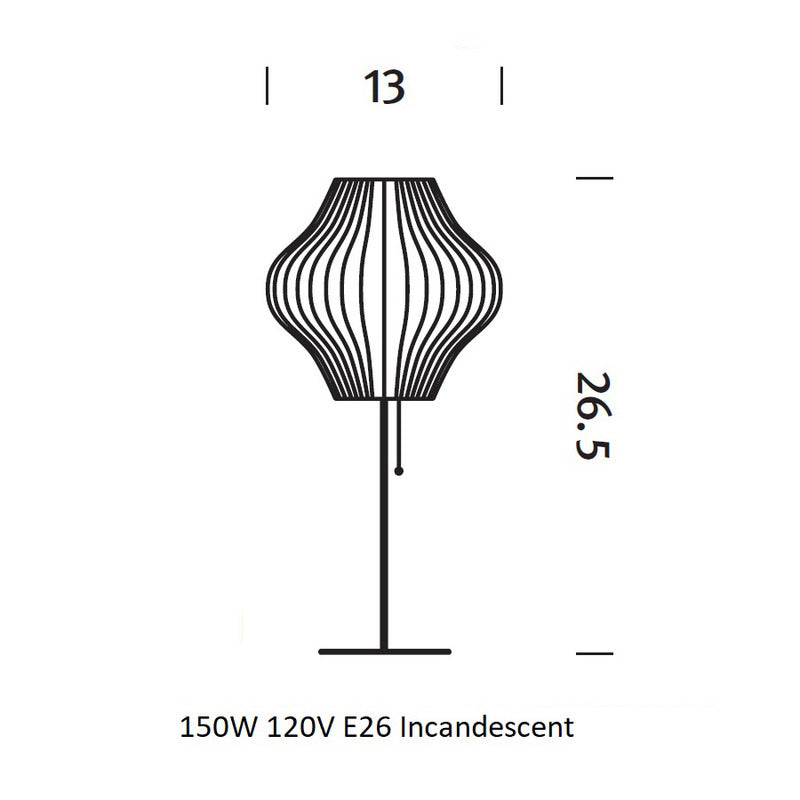 Nelson Pear Lotus Table Lamp