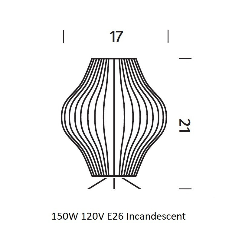 Nelson Pear Tripod Lamp