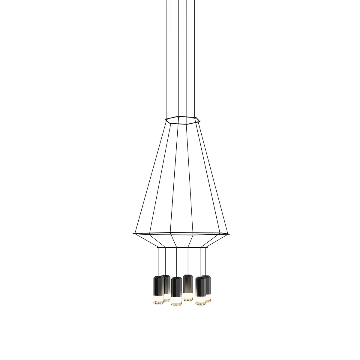 Wireflow 3D Hexagonal Pendant Light