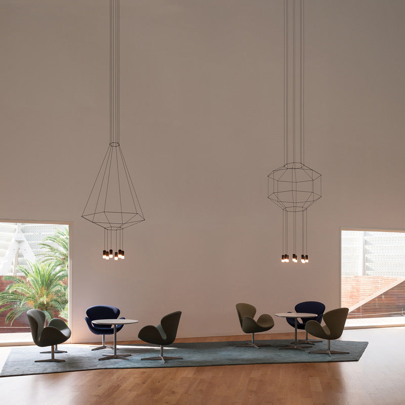 Wireflow 3D Hexagonal Pendant Light