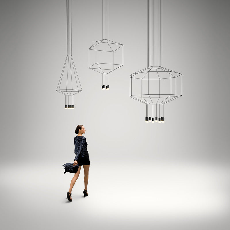 Wireflow 3D Hexagonal Pendant Light