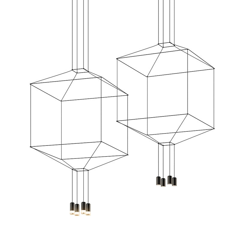 Wireflow 3D Square Pendant Light