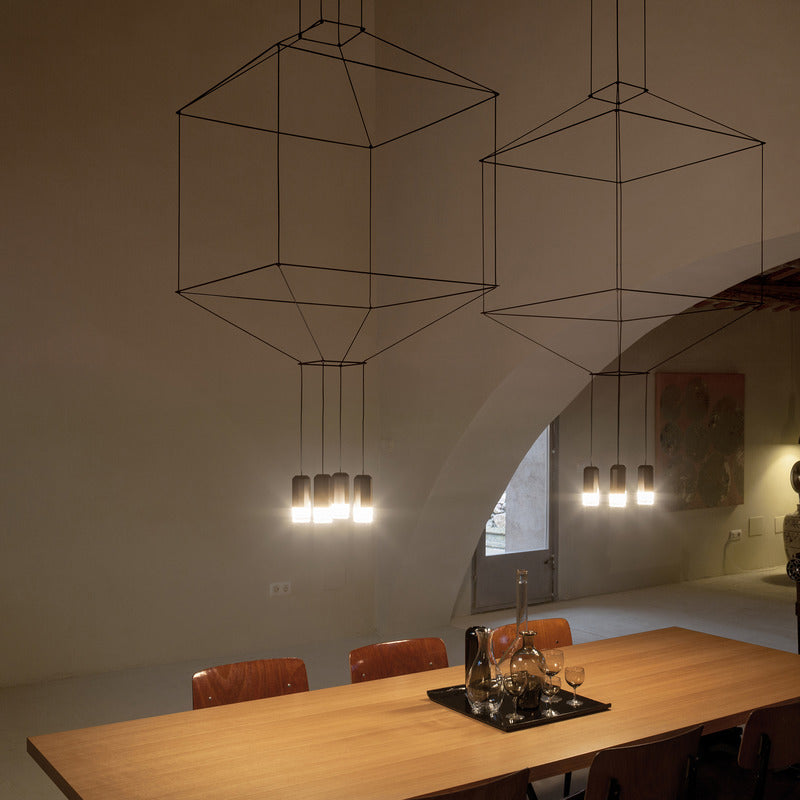 Wireflow 3D Square Pendant Light