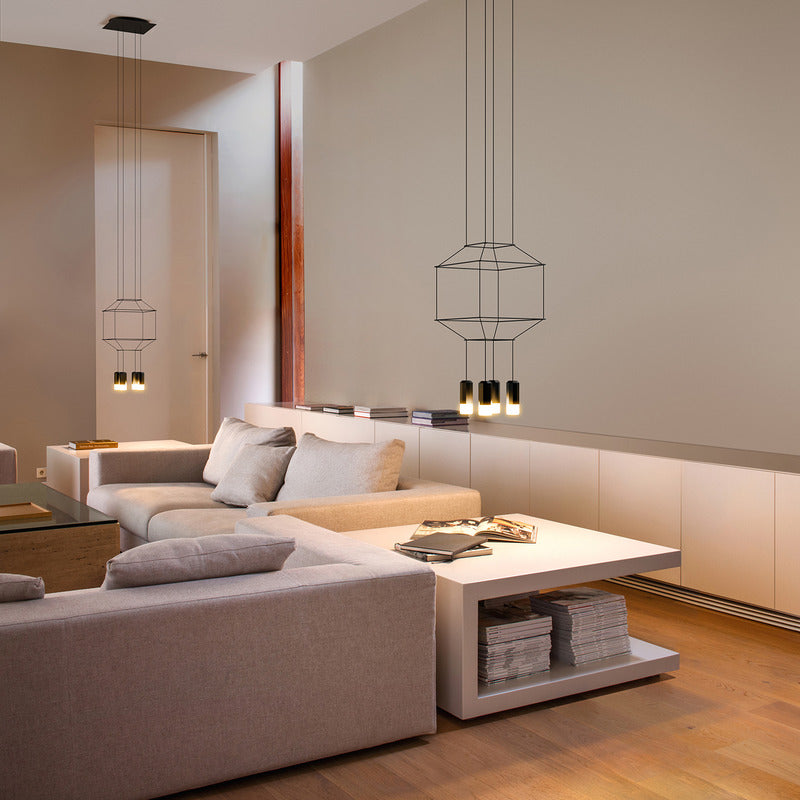 Wireflow 3D Square Pendant Light