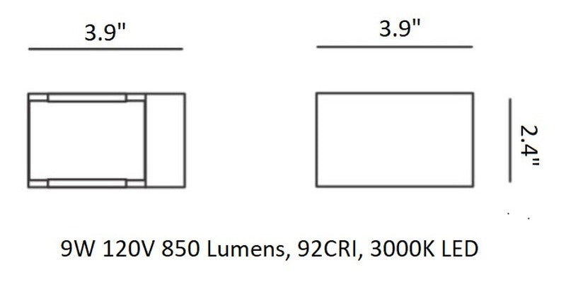 Laser Cube Wall Light