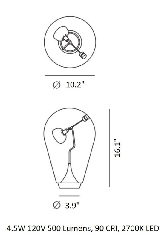 Blow Table Lamp