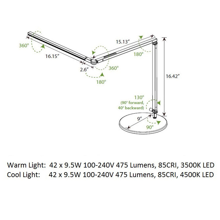 Z-Bar LED Desk Lamp