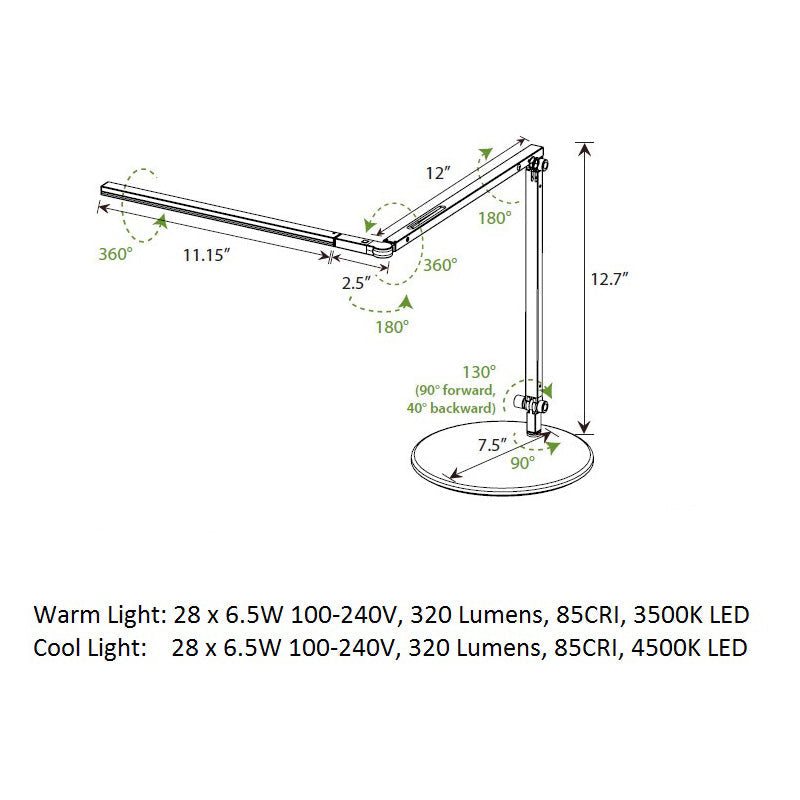 Z-Bar Mini LED Desk Lamp