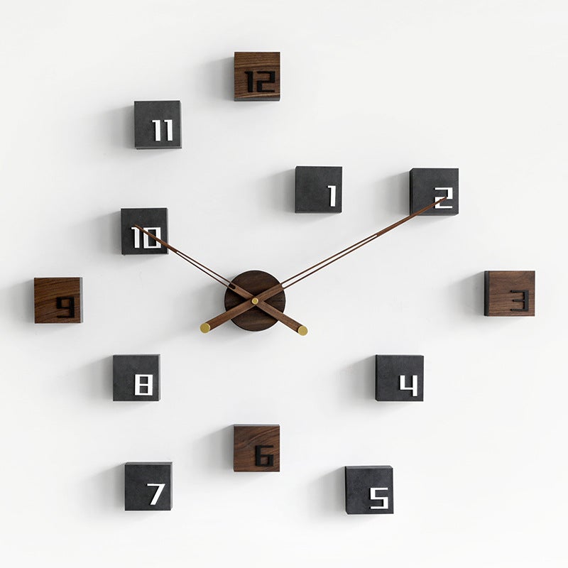 Square Modern Wooden Wall Clock - Novus Decor Wall Decor