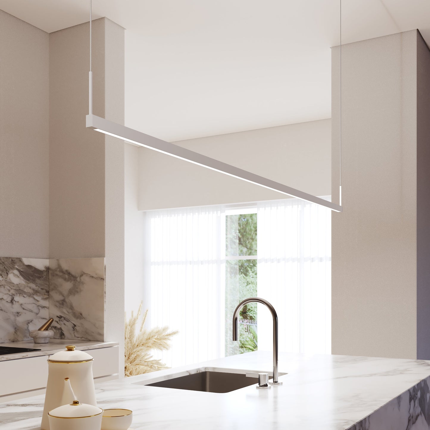 Thin-Line Sided LED Pendant Light