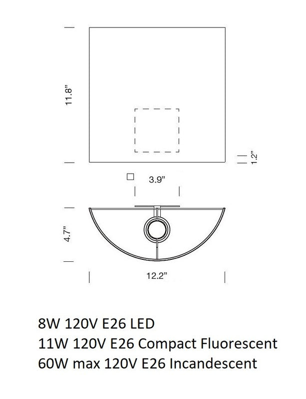 Comodin Square Wall Light