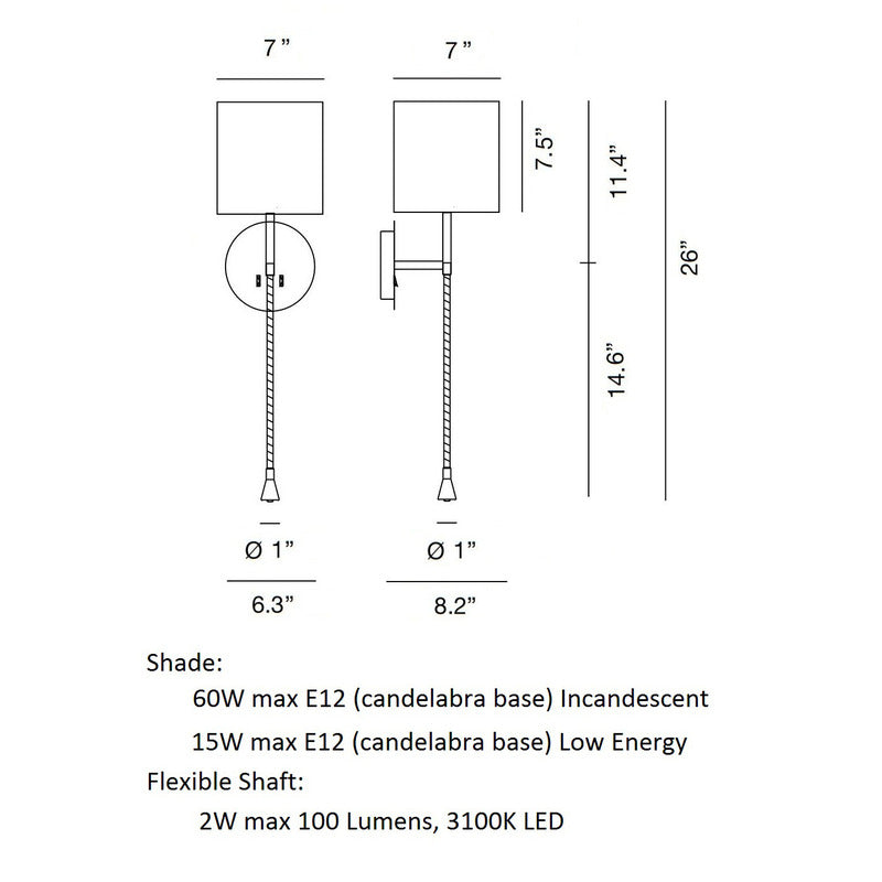 Hotel- Python Square Wall Light