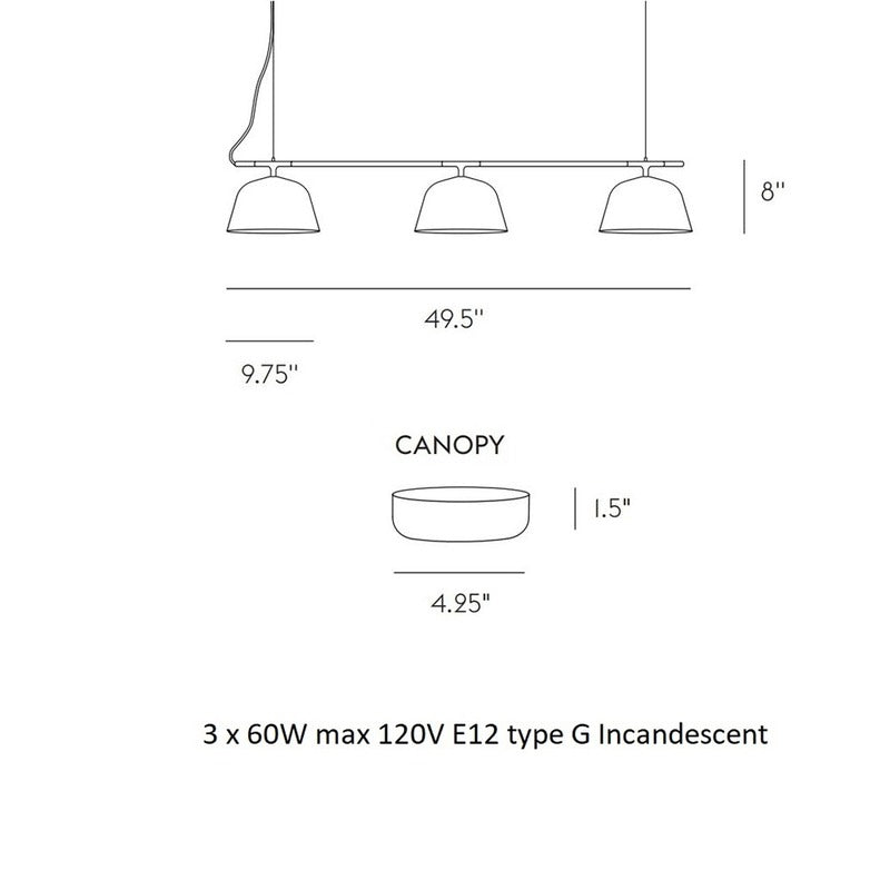 Ambit Rail Linear Pendant Light