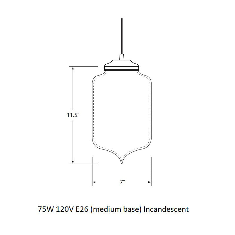 Turret Pendant Light