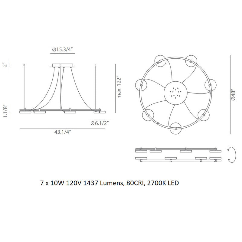 Aro Round Pendant Light