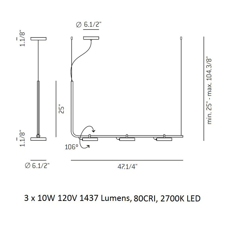 Aro Linear Pendant Light