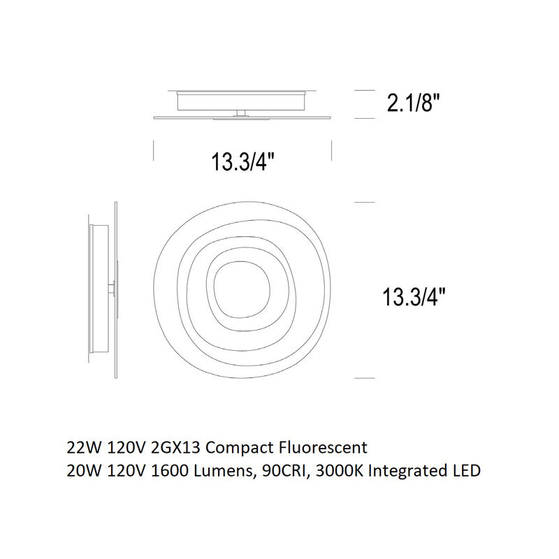 Beta Wall / Ceiling Light