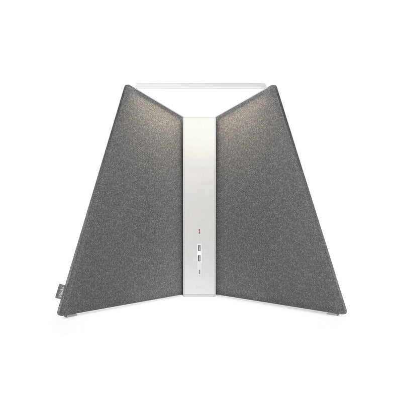 Corner Office Table Lamp with Acoustic Privacy Shade