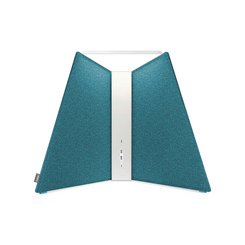 Corner Office Table Lamp with Acoustic Privacy Shade