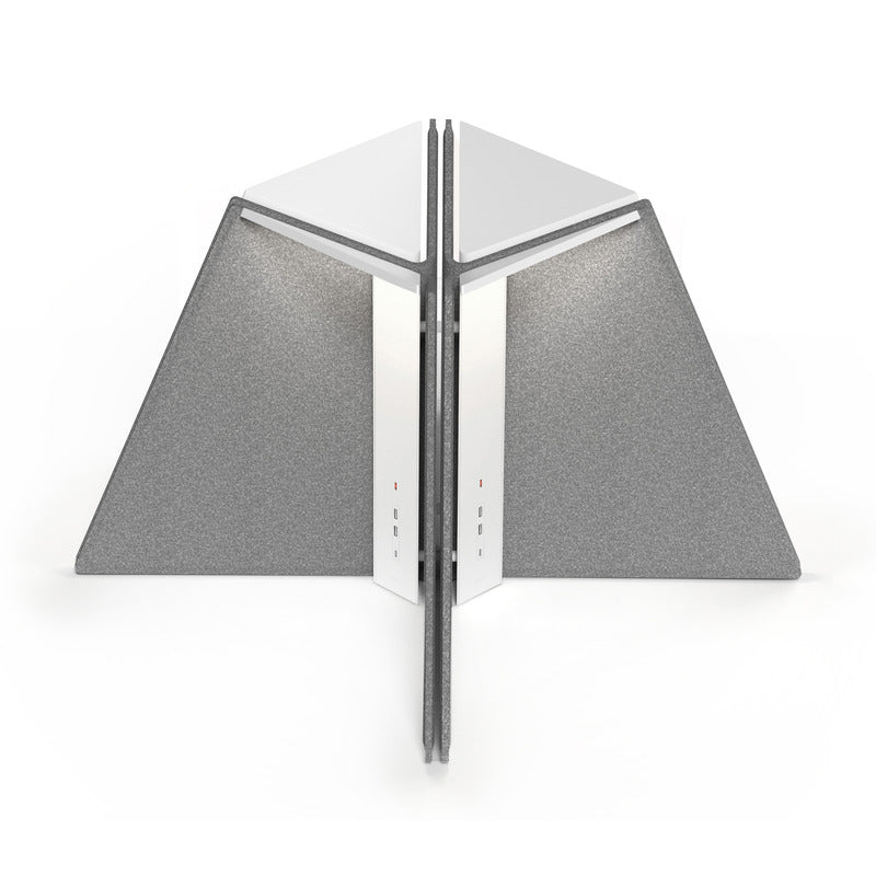 Corner Office Table Lamp with Acoustic Privacy Shade