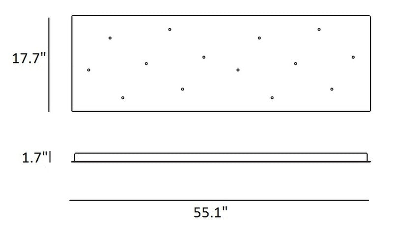 Random Multi-Light Rectangular Pendant Light