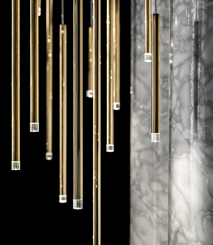 A-Tube Nano 14-Light Rectangular Pendant Light
