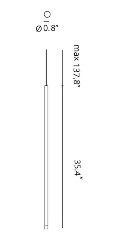 A-Tube Nano 14-Light Rectangular Pendant Light