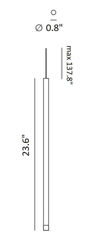 A-Tube Nano 14-Light Rectangular Pendant Light