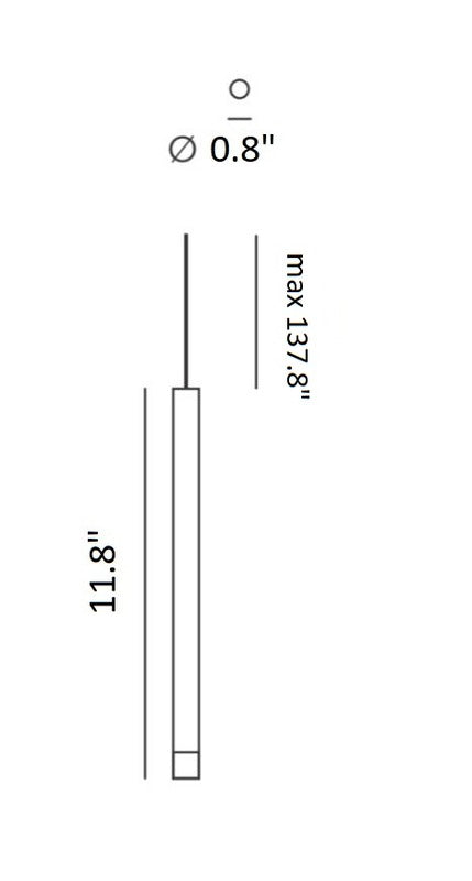 A-Tube Nano 14-Light Rectangular Pendant Light