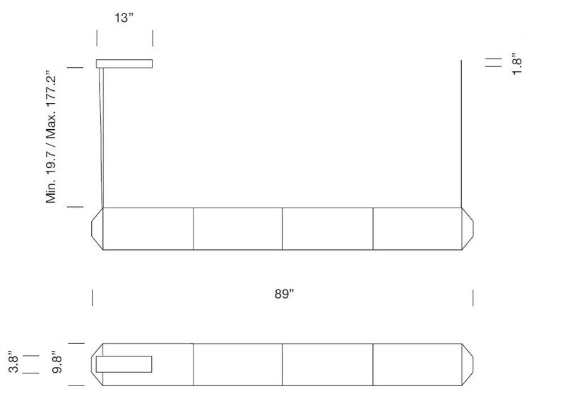 Tekio Horizontal Pendant Light