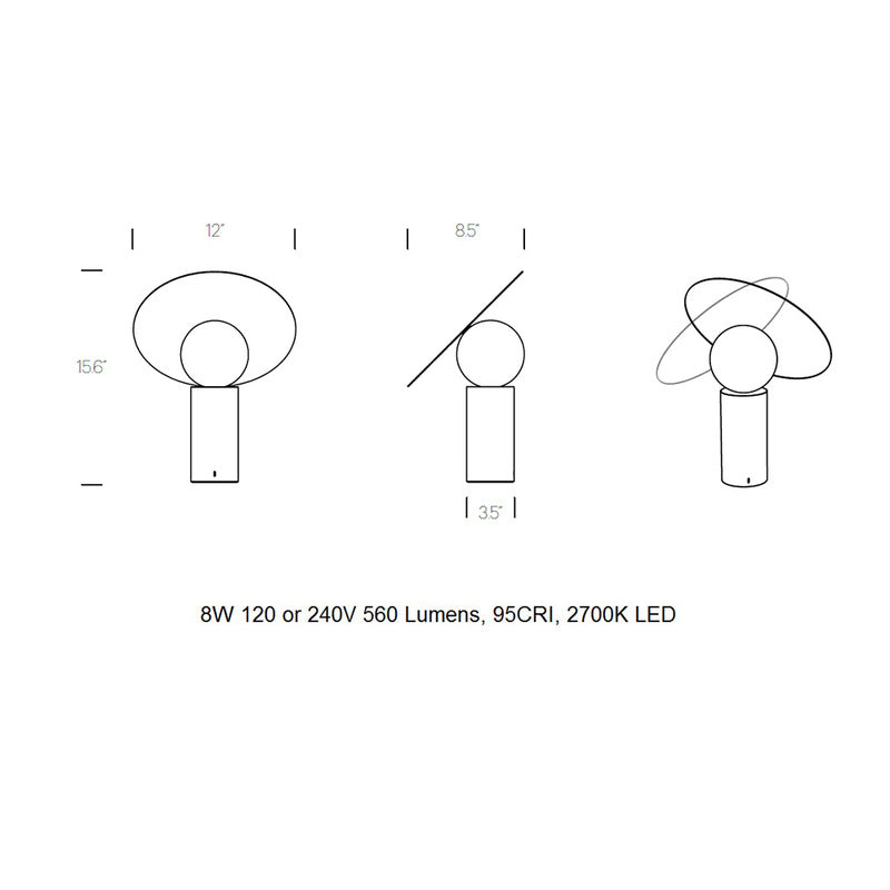 Bola Disc Table Lamp
