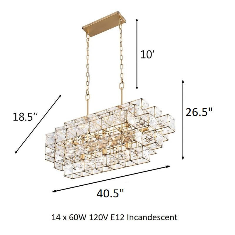 Cubic Linear Pendant Light