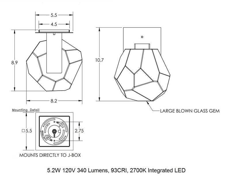 Gem Wall Sconce