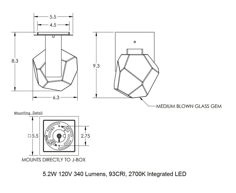 Gem Wall Sconce