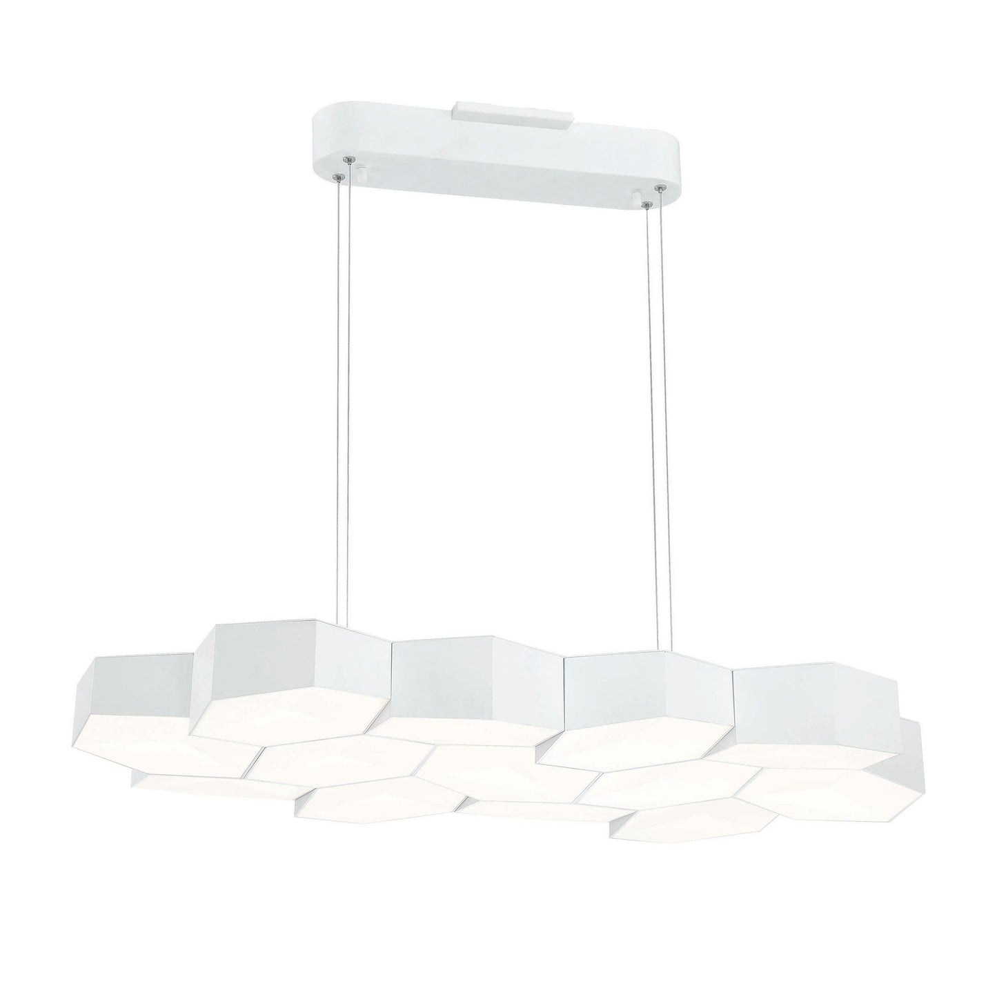 Hexacomb LED Linear Chandelier
