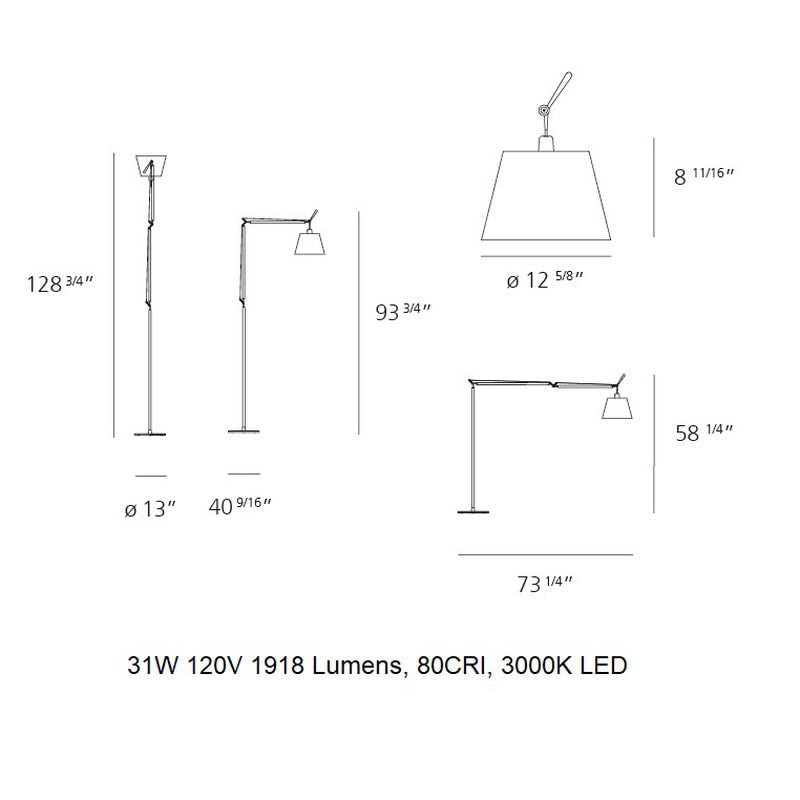 Tolomeo Mega LED Floor Lamp