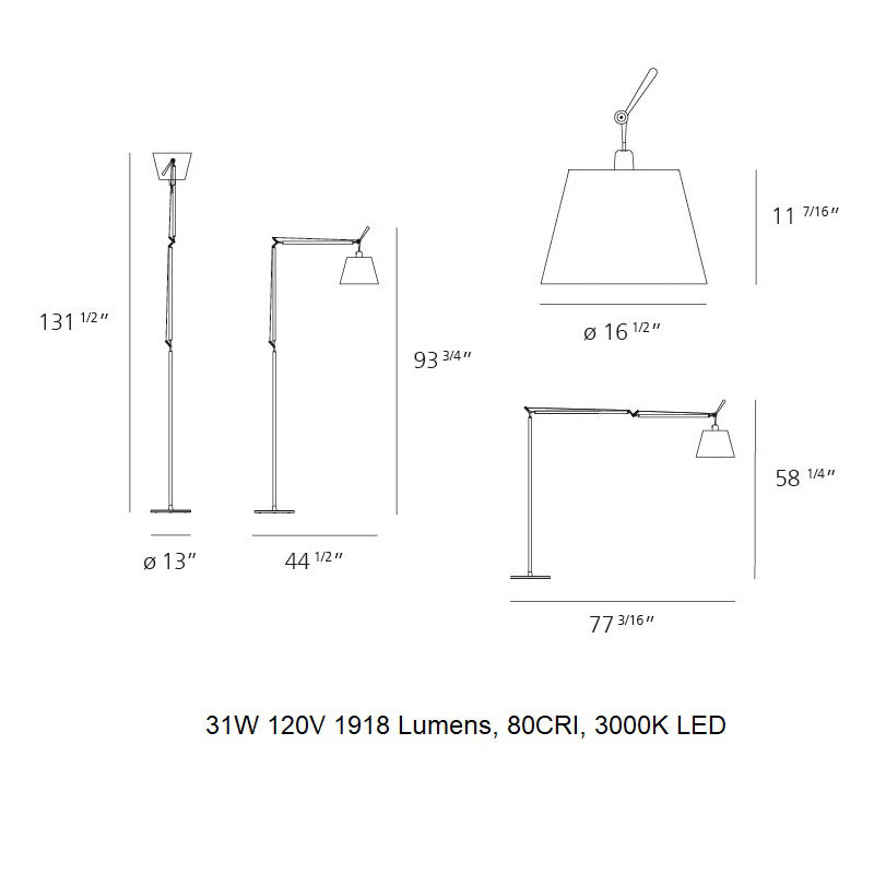 Tolomeo Mega LED Floor Lamp