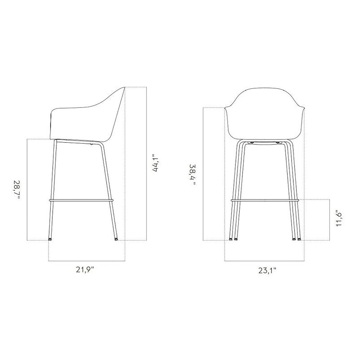 Harbour Upholstered Stool