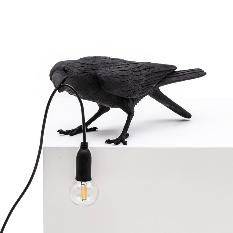 Bird Playing Outdoor Lamp