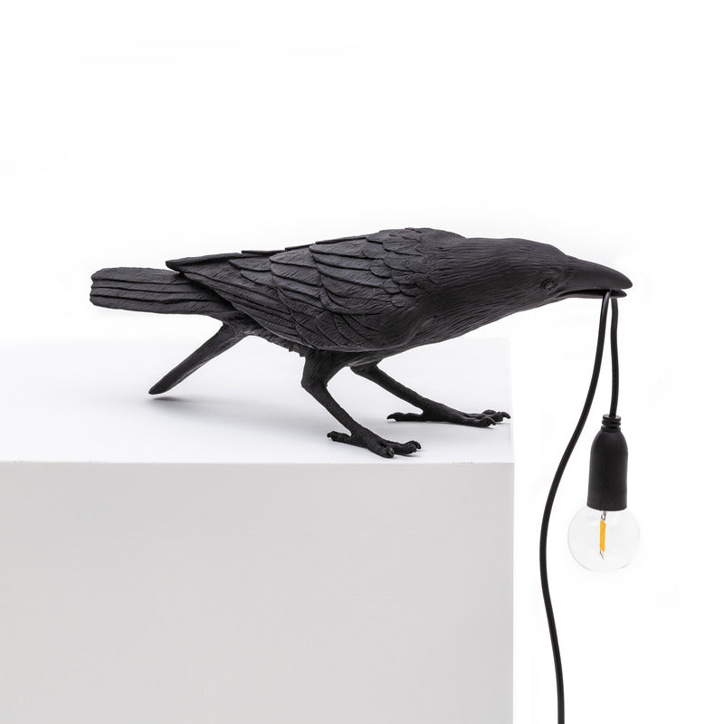 Bird Playing Outdoor Lamp