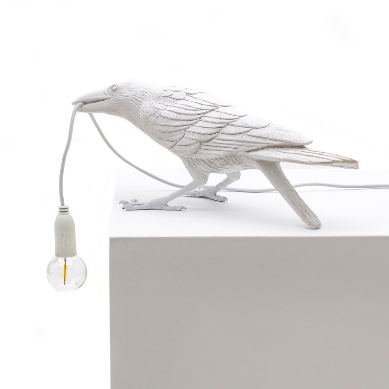 Bird Playing Outdoor Lamp