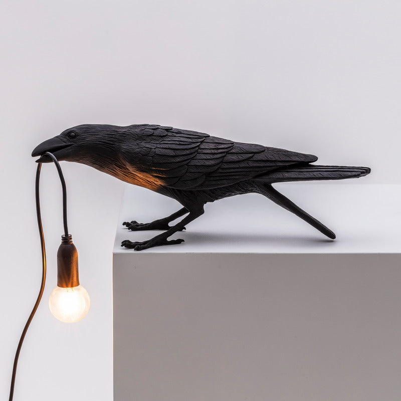 Bird Playing Outdoor Lamp